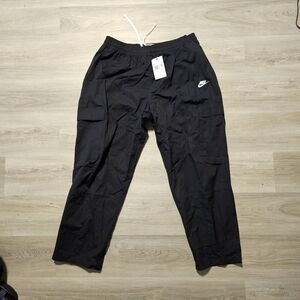 Nike Club Woven Cargo Pants Loose DX0613-010 Black Men's XXL NWT